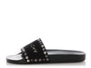 Givenchy Black Logo Studded Slides
