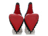 Christian Louboutin Black Suede Goldostrap 100 T-Strap Pumps