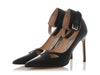 Manolo Blahnik Black Ankle Strap Pumps