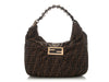 Fendi Brown FF Jacquard Hobo