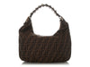 Fendi Brown FF Jacquard Hobo