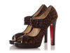 Christian Louboutin Leopard Pony Hair Sandals