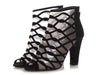 Chanel Black Suede and Mesh Sheer Booties