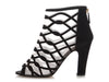 Chanel Black Suede and Mesh Sheer Booties