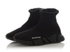 Balenciaga Black Shearling-Trim Speed 2.0 Sneakers