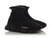 Balenciaga Black Shearling-Trim Speed 2.0 Sneakers