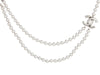 Chanel Silver Pearl Necklace