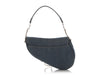 Dior Vintage Limited Edition Denim Embellished Saddle Bag