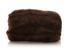 Fendi Brown Fur and Snake Baguette