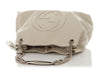 Gucci Medium Cream Pebbled Calfskin Soho Chain Shoulder Bag
