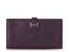 Hermès Raisin Swift Bearn Soufflet Long Wallet