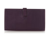 Hermès Raisin Swift Bearn Soufflet Long Wallet