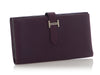 Hermès Raisin Swift Bearn Soufflet Long Wallet