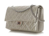 Chanel Silver Quilted Aged Calfskin Reissue 226