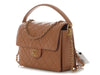 Chanel Medium Beige Quilted Caviar Top Handle Flap