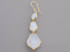 Ippolita 18K Yellow Gold Rock Crystal Three-Stone Drop Earrings