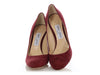 Jimmy Choo Burgundy Suede Bridget Pumps