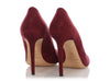 Jimmy Choo Burgundy Suede Bridget Pumps