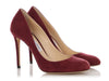 Jimmy Choo Burgundy Suede Bridget Pumps