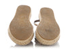 Jimmy Choo Taupe Flower Espadrilles