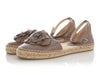 Jimmy Choo Taupe Flower Espadrilles