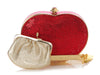 Judith Leiber Red Crystal Heart Minaudière