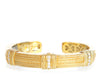 Judith Ripka 18K Yellow Gold Diamond Cuff