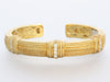 Judith Ripka 18K Yellow Gold Diamond Cuff