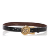 Kieselstein-Cord Black Leather and Black Alligator Belt Pair