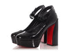 Christian Louboutin Black Patent Movida Strap Platform Pumps