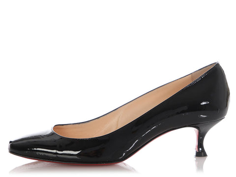 Christian Louboutin Black Patent Le Mer 45