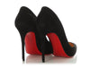Christian Louboutin Black Velour Pigalle Follies 100