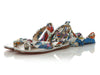 Christian Louboutin Satin Niloofar Wrap Flat Sandals