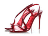 Christian Louboutin Metallic Loubi Patent Rosalie 100 Sandals