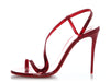 Christian Louboutin Metallic Loubi Patent Rosalie 100 Sandals