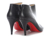 Christian Louboutin Black Calfskin Belle 85 Booties