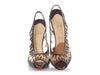 Christian Louboutin Crystal-Covered Mesh Maralena Peep-Toe Pumps