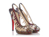 Christian Louboutin Crystal-Covered Mesh Maralena Peep-Toe Pumps