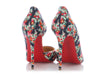 Christian Louboutin Denim Floral Iriza 100 Pumps
