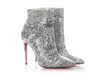 Christian Louboutin Black and White Calligraphy So Kate 100 Booties