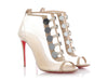 Christian Louboutin Nude Mesh Marikate 100 Booties