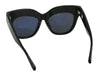Linda Farrow Black Crystal Dunaway Cat Eye Sunglasses