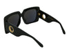 Linda Farrow Black Square Oversized Sierra Sunglasses