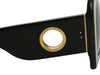Linda Farrow Black Square Oversized Sierra Sunglasses