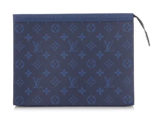 Louis Vuitton Blue Monogram Taigarama Pochette