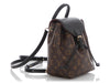 Louis Vuitton Monogram and Black Leather Montsouris BB NM