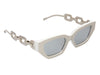 Louis Vuitton LE Silver and White LV Edge Sunglasses