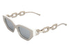 Louis Vuitton LE Silver and White LV Edge Sunglasses