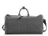 Louis Vuitton Anthracite Shadow Keepall Bandoulière 50