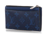Louis Vuitton Blue Monogram Taigarama Coin Card Holder